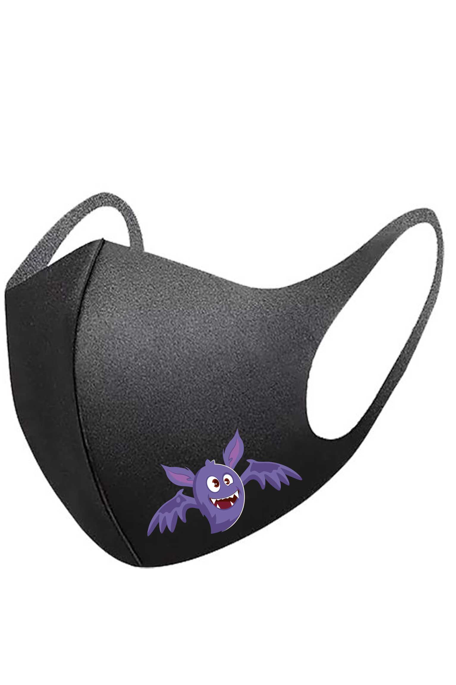 Essential Stretchable Fabric Purple Gargoyle Printed Reusable Face Mask