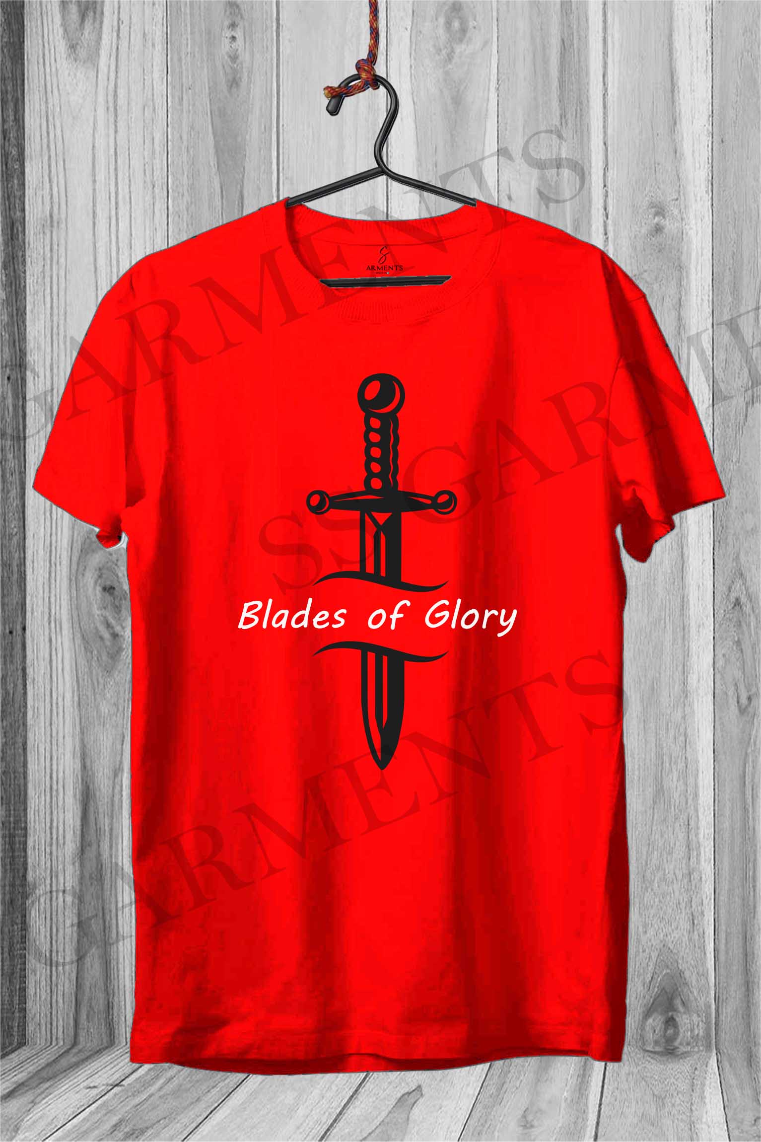 Round Neck Blades of Glory Printed T-shirt