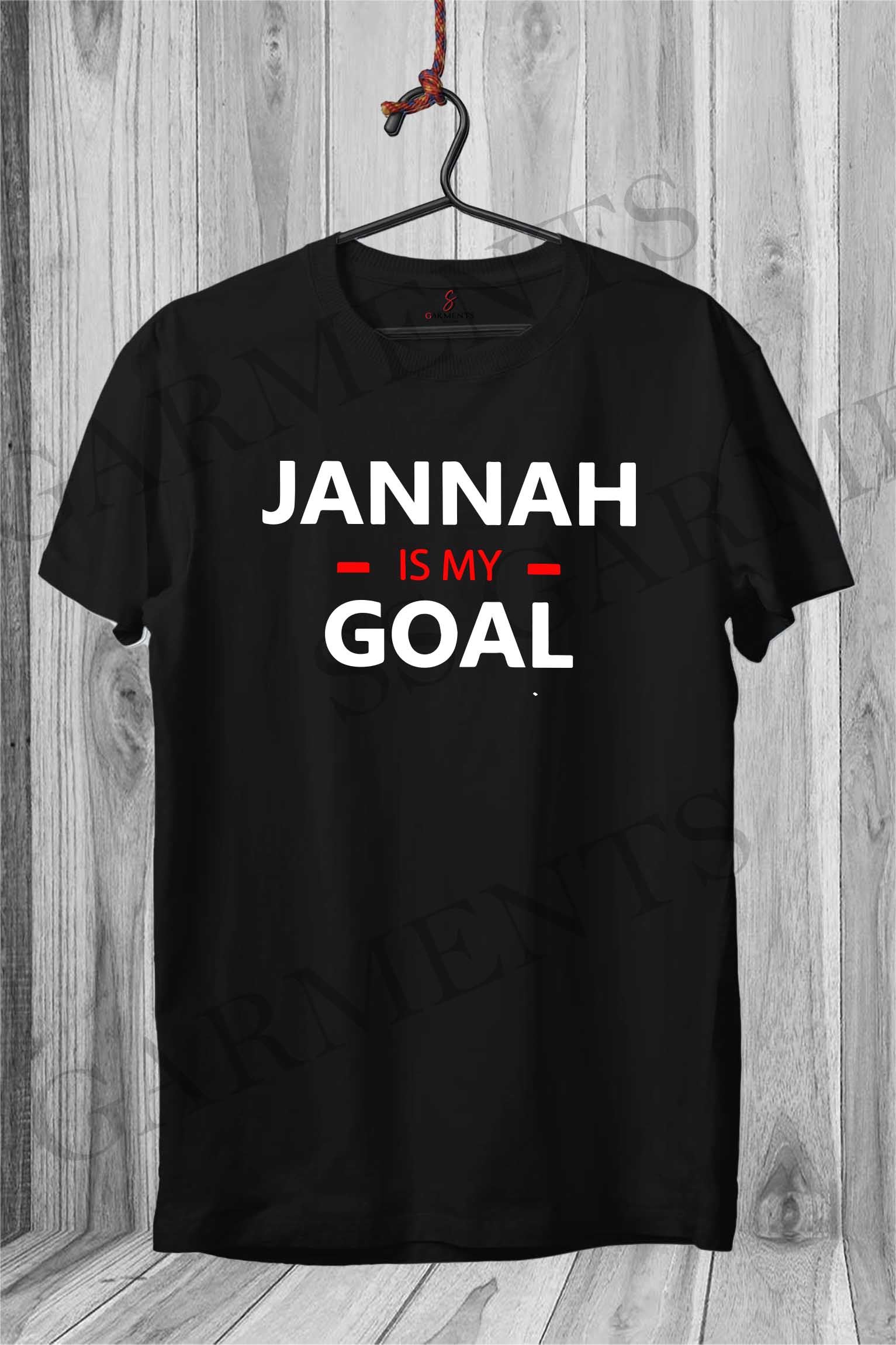 Cotton Muslim T shirt Jannah is my Goal